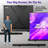 ezCinema Tab-Tension 16:9 X-Ratio, Portable Floor Pull-Up Multi-Aspect Ratio Projector Screen