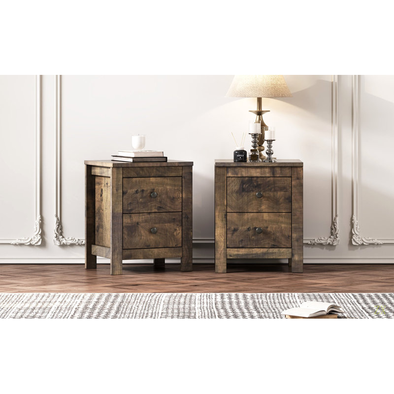 Table de chevet en bois Farmhouse