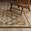 Tapis vert / terre cuite Tincie-1216851761