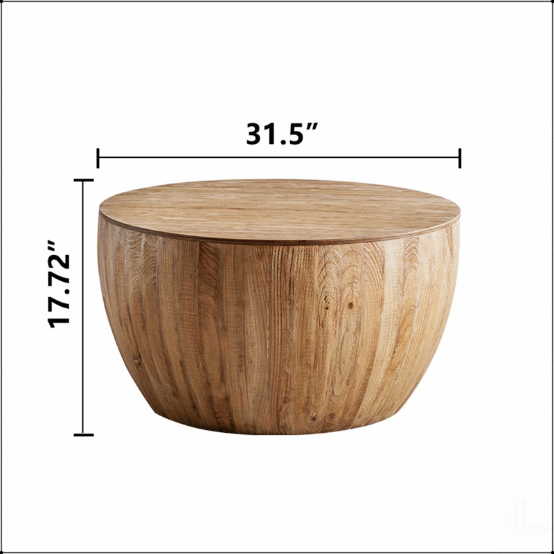 Table basse en bois aggloméré noir 39,37 pouces Modern Handcraft