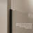 Frameless Single Sliding Shower Door Black 