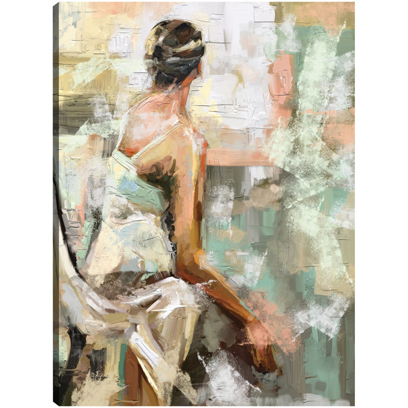 Intuition I Large Multicolor Canvas Art Print