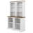 Two-Piece Tall Cabinet, Modern Bookshelves With Storage Shelves, Freestanding Open Display Shelf With Anti-Tip Device-761012182