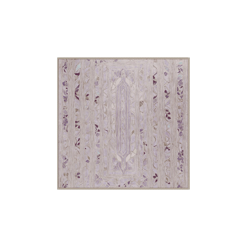 Machine Washable Beige Area Rug, Square 4'