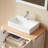 20.6" Square Ceramic Vessel Sink - Premium White Above-Counter Basin