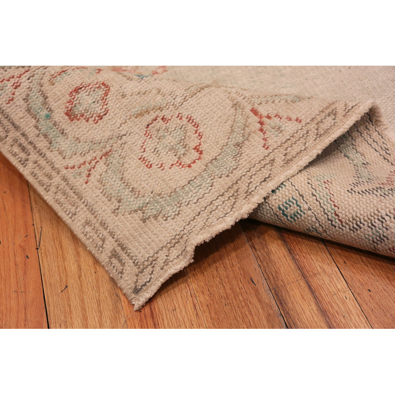 Nazmiyal Collection Antique 1920's Turkish Ghiordes Knot Wool Rug 5'9" x 9'5"