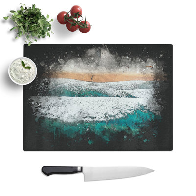 Beach Views in San Francisco Paint Splash Chopping Board