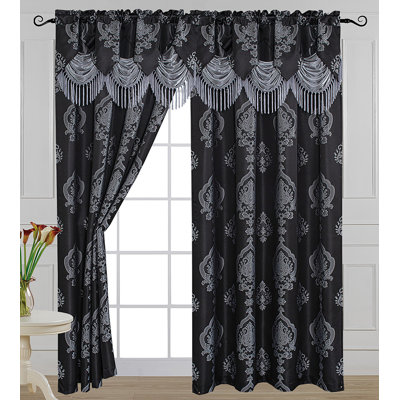 Paire de rideaux obscurcissant 100% polyester ALEXA-2PK
