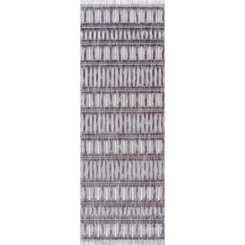 Geometric Indoor Rug, Runner 2'7" x 7'2"