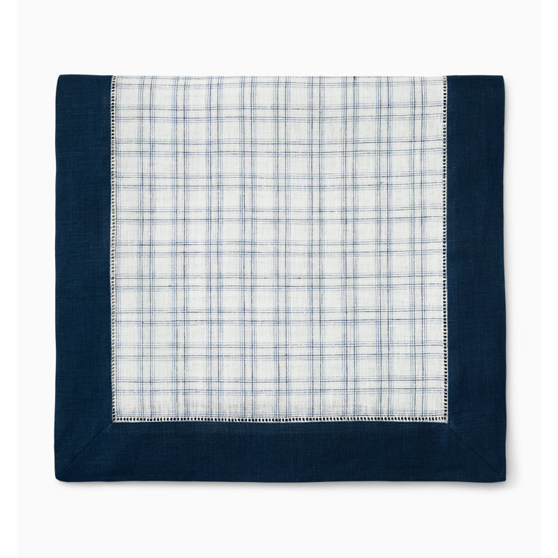Mikela Plaid Table Runner, Navy, 15" W x 108" L