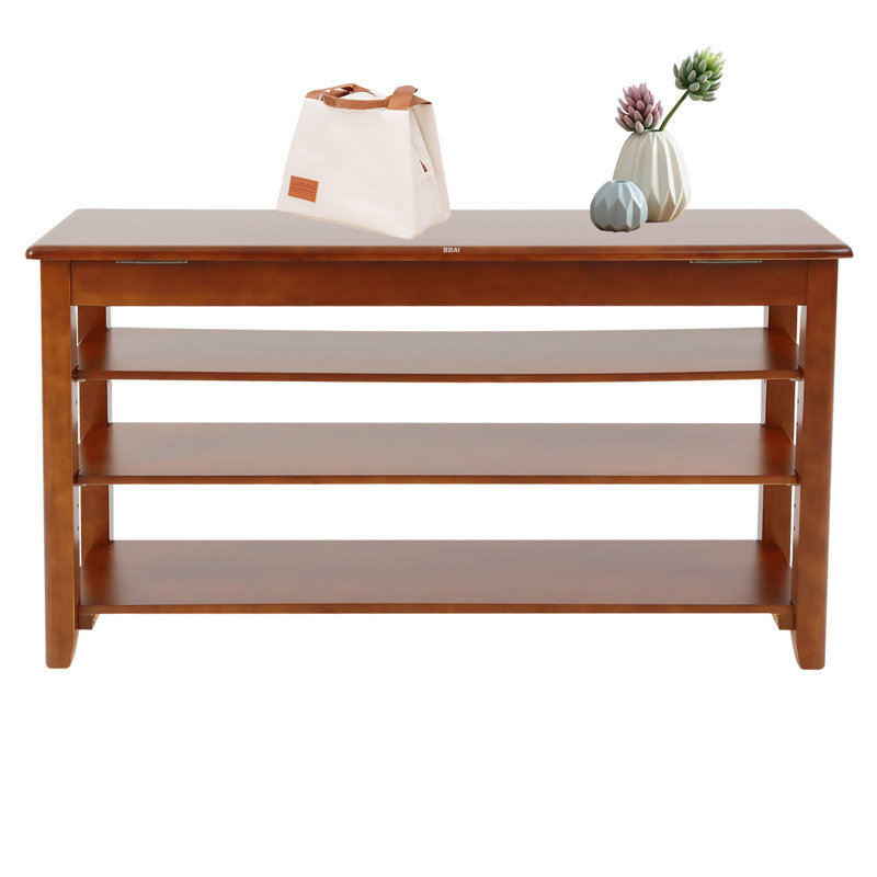 3-Tier Wooden Shoe Storage Bench