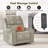 Leather Power Lift Recliner with Pocket and Lumbar Pillow-372809230