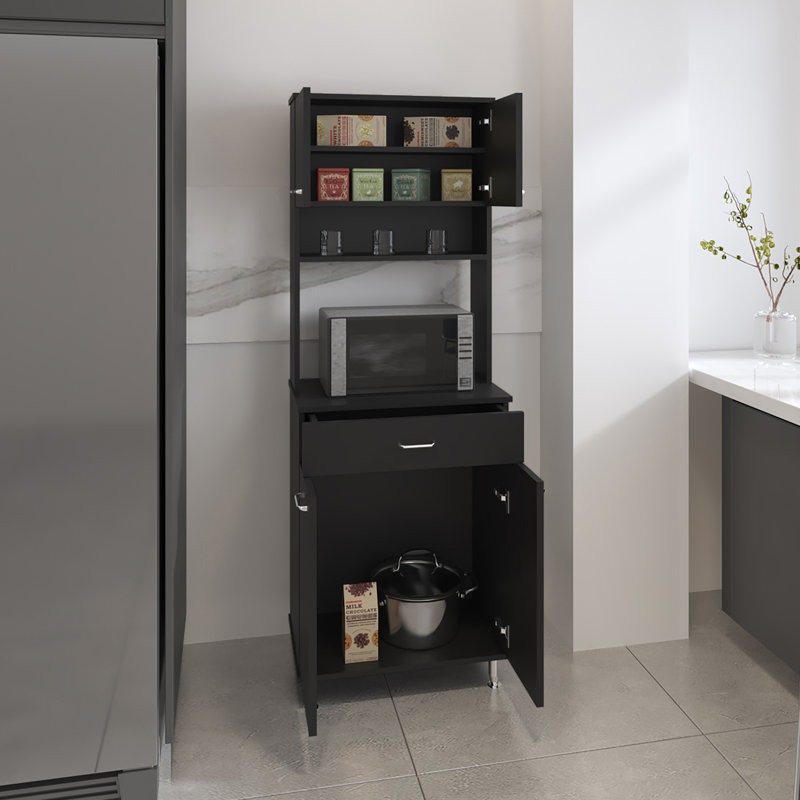 Chevella 169cm Kitchen Pantry, Black
