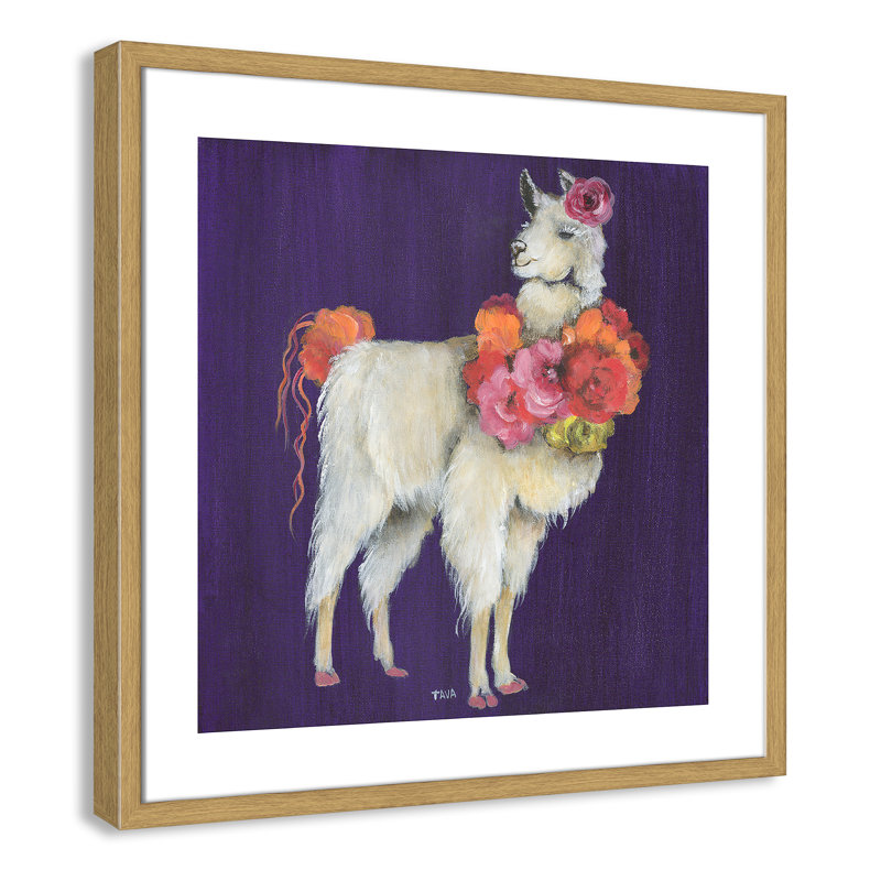 Art sur toile little, H 23,5 po x l 23,5 po x P 1,18 po, Cadre en chêne