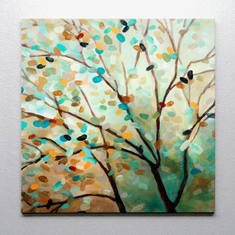 « Tree of Life II » par Carol Robinson, reproduction d’art sur toile, H 40 po x l 40 po x P 1,5 po