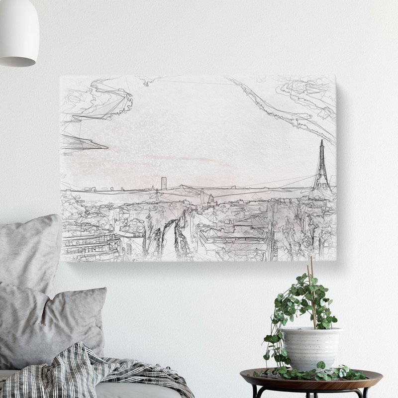 Paris In Sunlight - Wrapped Canvas Painting, 60cm H x 91cm W x 3cm D