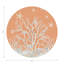 Sous-verres ronds en cuir corail-1088966409
