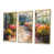 Toile avec cadre flottant or