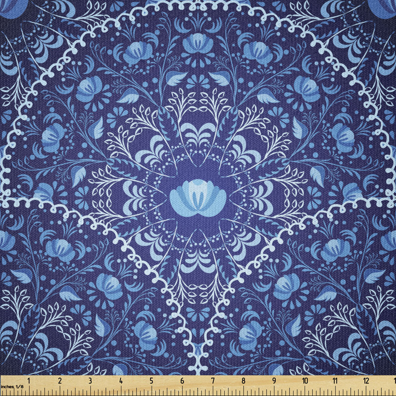 Cindey Circular and Floral Alike Multi-Purpose Fabric