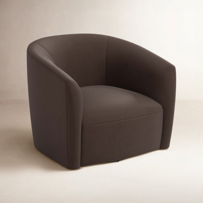 Marita Upholstered Swivel Barrel Chair