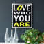 «Love Who You Are», toile encadrée de qualité supérieure - prête à être accrochée-1852584097-1852584126