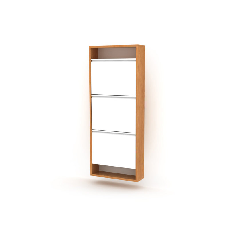 Armoire de rangement pour chaussures Emilsy, Noyer