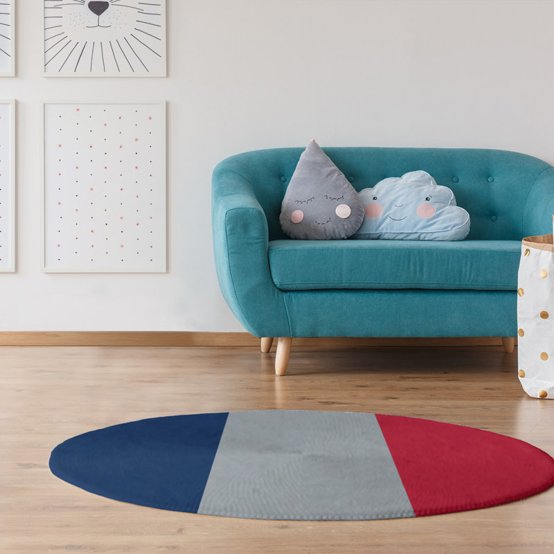 Chenille Indoor Rug, Round 5'