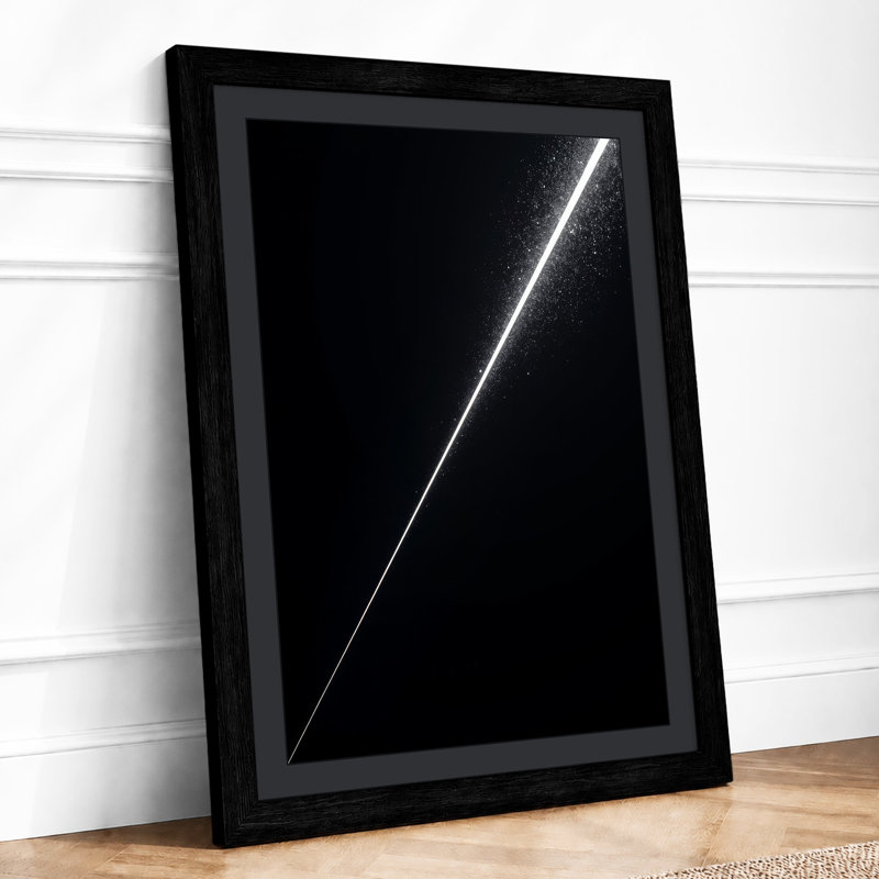 Light Across Darkness Minimalist - Print, Black, A3 - 42.0 x 29.7 cm