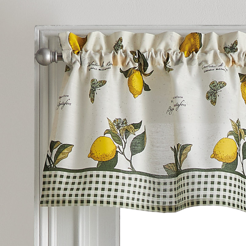 Maribeth Plaid Tailored Kitchen Curtain