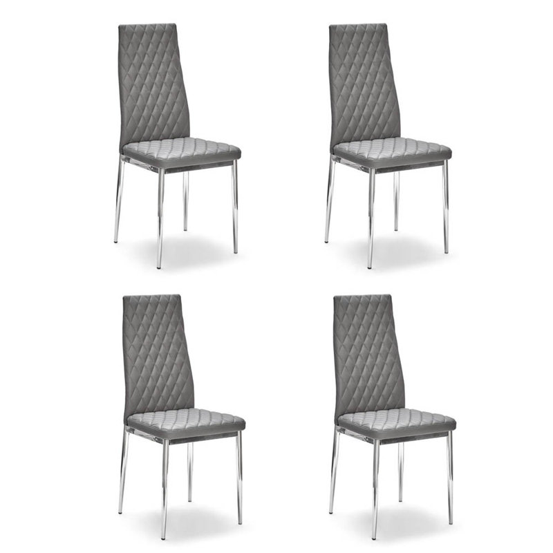 Filiberto 45cm H Upholstered Dining Chair, Grey