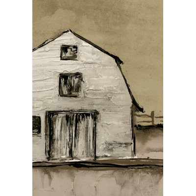 Lindey Brown Barn III sur toile par Chris Paschke