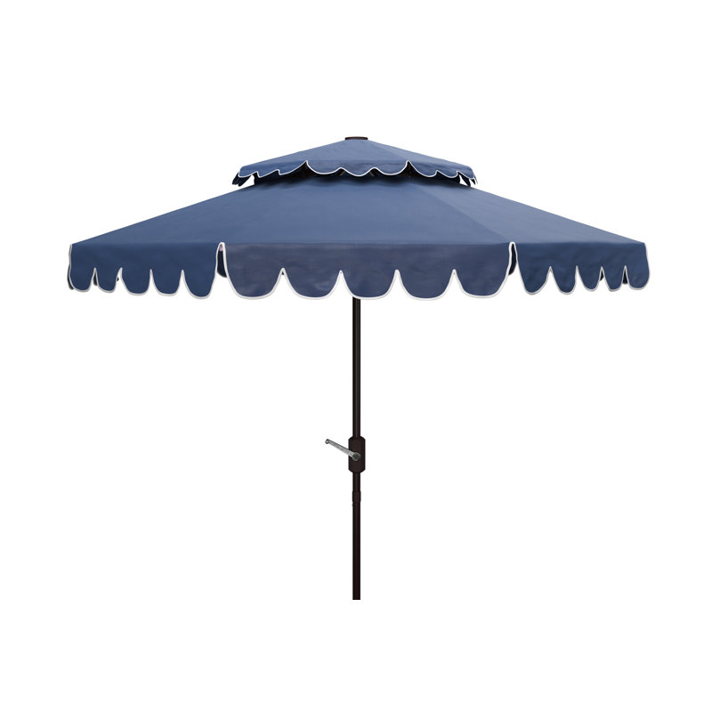Outdoor Grant Tilt Market Umbrella, Blue/White