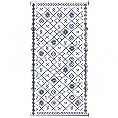 Easy To Maintain & Outdoor-Ready Outdoor Rug,Patio Rug,Reversible Outdoor Rug, Waterproof Plastic Straw With Carry Bag