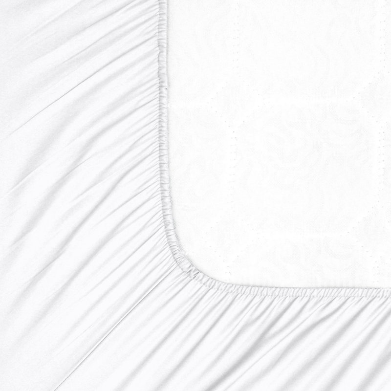  Ensemble de draps 100% coton percale frais et frais (4 pièces), Très grand californien, Blanc