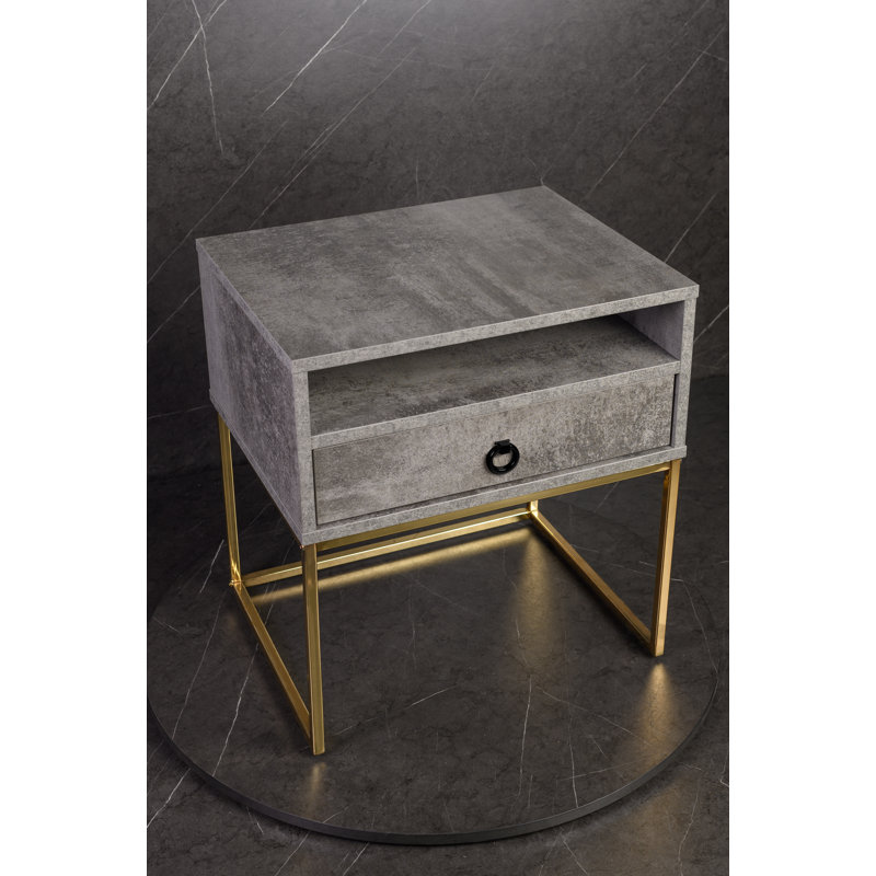 Golana 50.2cm W Bedside Table