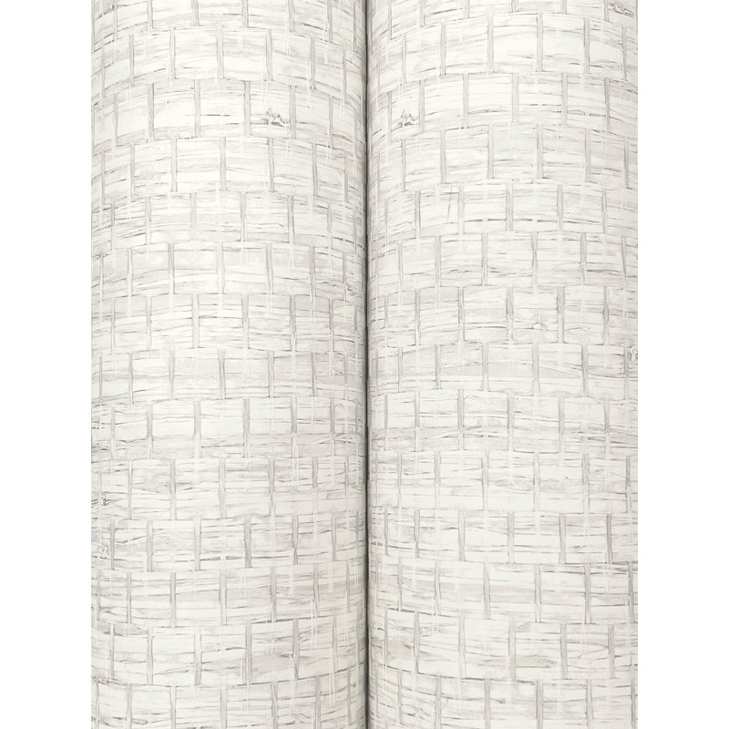 Papier peint tressé, Gazon blanc