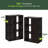 Samual 3-Tier Open Shelf Bookcase, Bookshelf, Storage Organizer, with Storage Bins-1089328981