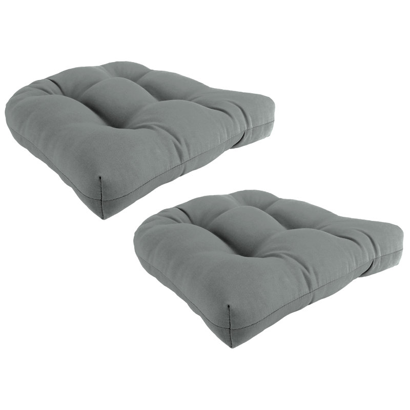 Contoured Outdoor Wicker Seat Cushion, Veranda Kiwi