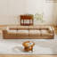 Canapé modulaire 4 places - Rangement, dossier cylindrique, assise profonde confortable - Chameau-379153296-379153299