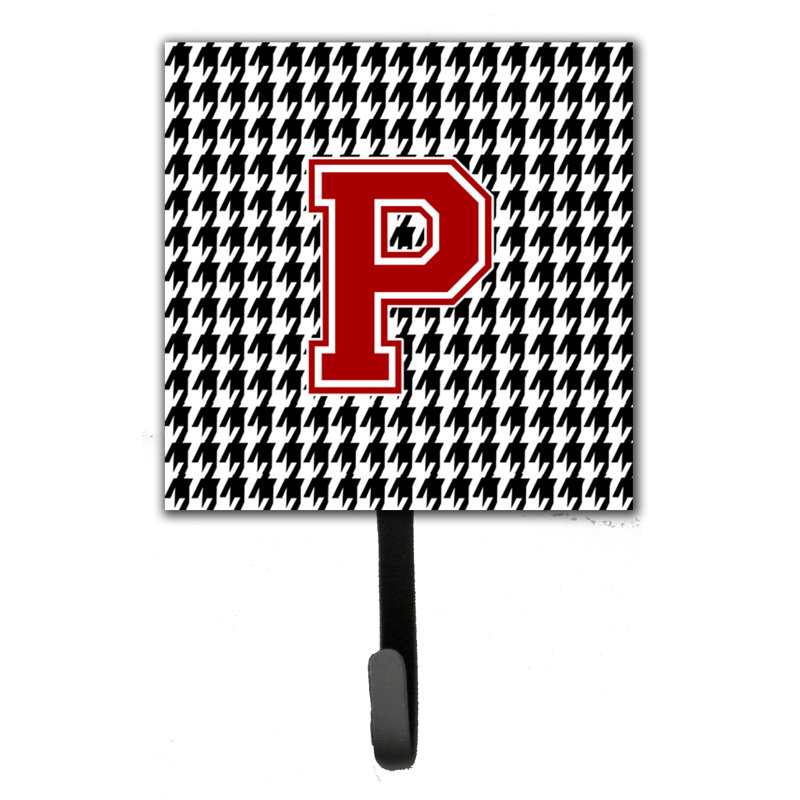 Porte-laisse houndstooth et crochet mural, P