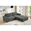 Canapé modulaire rembourré avec repose-pieds amovible-357018615