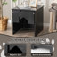 Enceinte de litière pour chat Tucker Murphy Pet ™ avec demi-porte magnétique cachée-29845205
