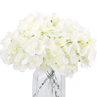 Artificial Hydrangea Flower Head With Pole