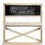 Rangement en bois à 4 niveaux avec tableau noir