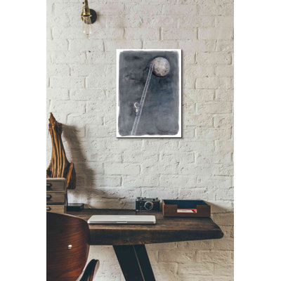 «Ladder to the Moon» par Rachel Nieman, art mural sur toile