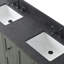 Ensemble de meuble-lavabo autoportant à double cuve 60 "avec plateau Komarek-1815413355