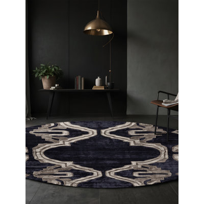 Tapis mauve soyeux et moelleux