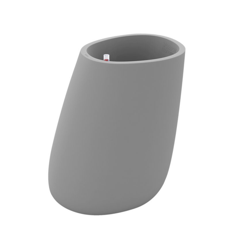 Stone Resin Pot Planter, 39.25" H x 33.75" W x 25.75" D, Steel