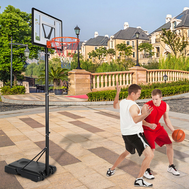 Panier de basketball portatif en métal 8-10 pi.