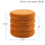 Pouf de rangement rond moderne Widman de 49,5 cm de large, recouvert de tissu, avec compartiment de rangement dissimulé-1059578755